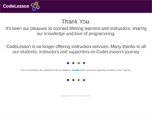 Tablet Screenshot of learn.codelesson.com