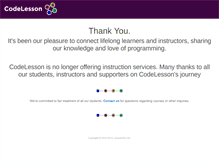 Tablet Screenshot of codelesson.com